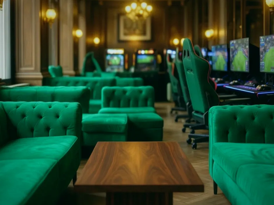 Sala Haku i Dymu z widokiem na molo w Ustce
